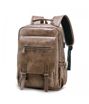 Leather 15 inch Laptop Backpack