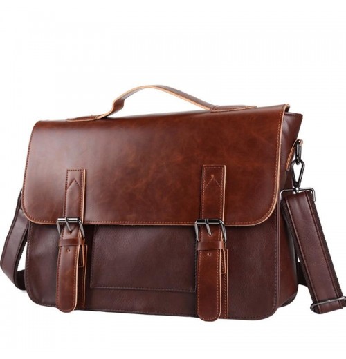 Leather Laptop Messenger Bag 15 inch