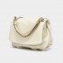 White Shoulder Bag With Chain Strap