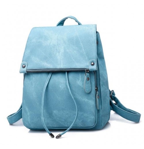 Gray Small Faye Suede Leather Backpack